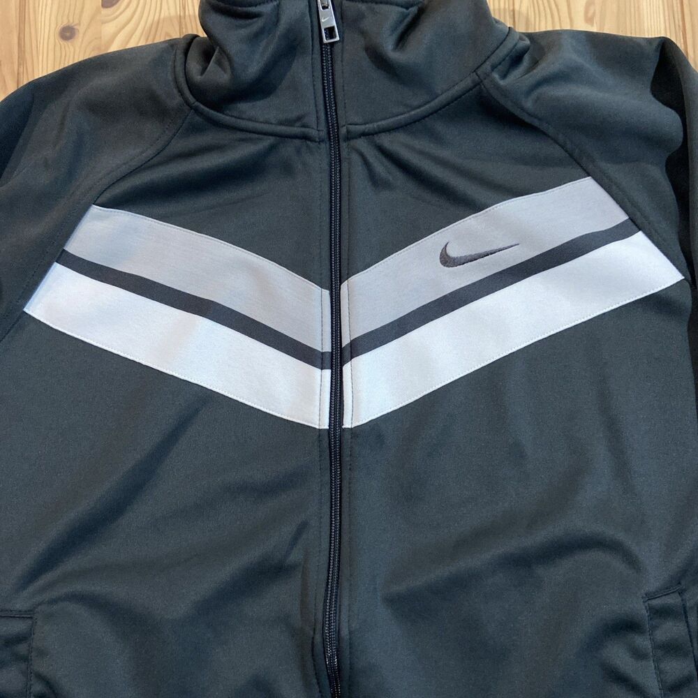 Nike Jacket Mens XL Gray Full Zip Track Athletic Training Active Y2K 532919-060 - Picture 2 of 7